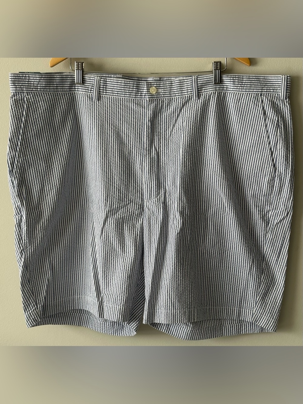 NWT Jos. A. Bank men’s 48 stays cool seersucker short 100% cotton blue white